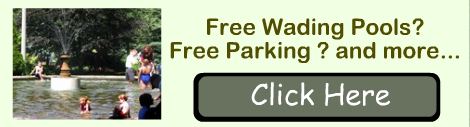 click for free parking, swimming