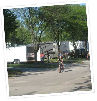 biking around campground